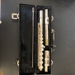 Elegant Silver Flute with Case